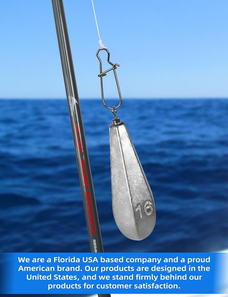 BLUEWING Swivel Bank Sinkers Fishing Weights with Swivel Bottom Bullet Sinkers for Freshwater and Saltwater, 1/8oz to 16oz - Image 5